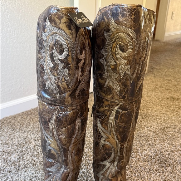 Dan Post Tan Leather Boots - Picture 3 of 11